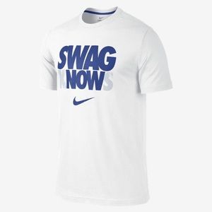 Nike Shirt White and Blue
